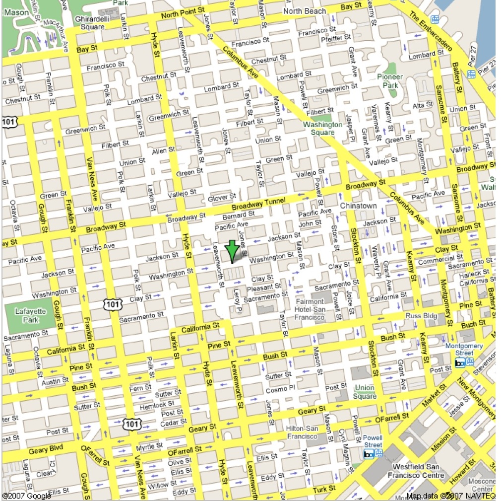 Us Map San Francisco